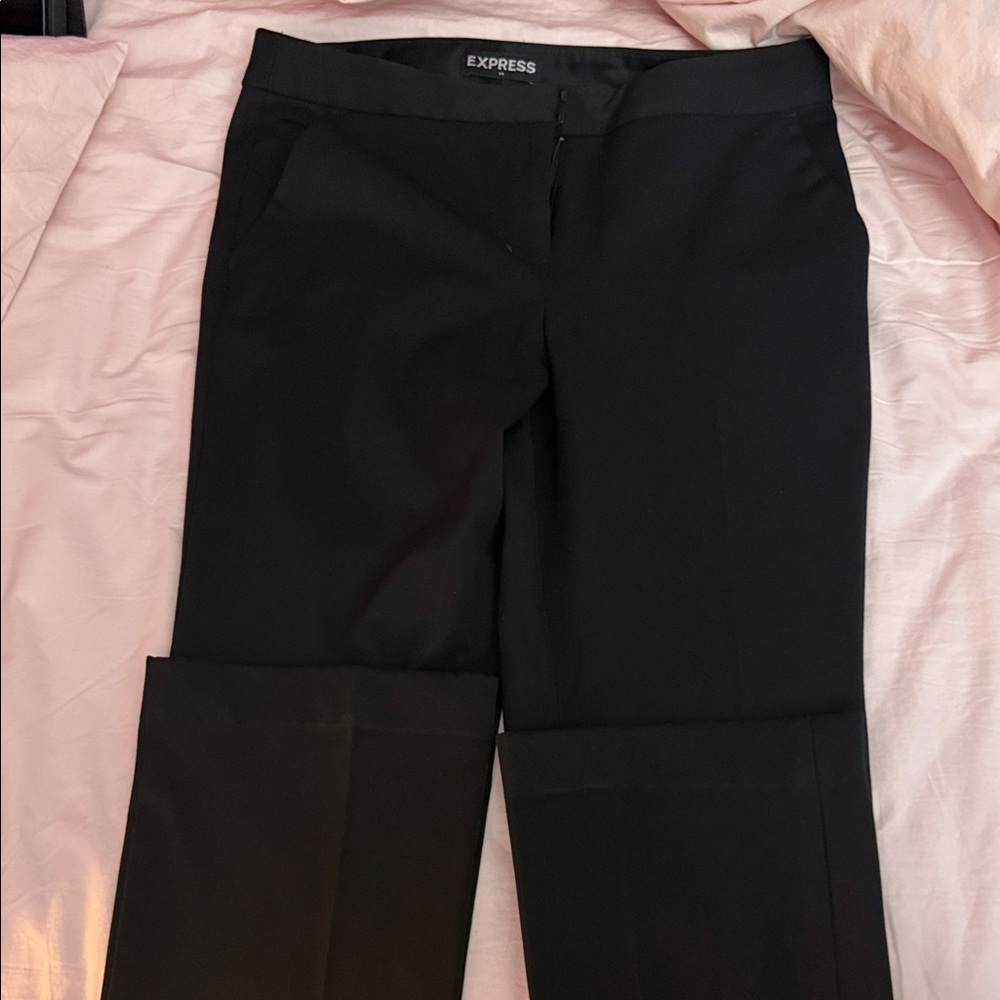 Express Women's Classic Black Straight Leg Pants